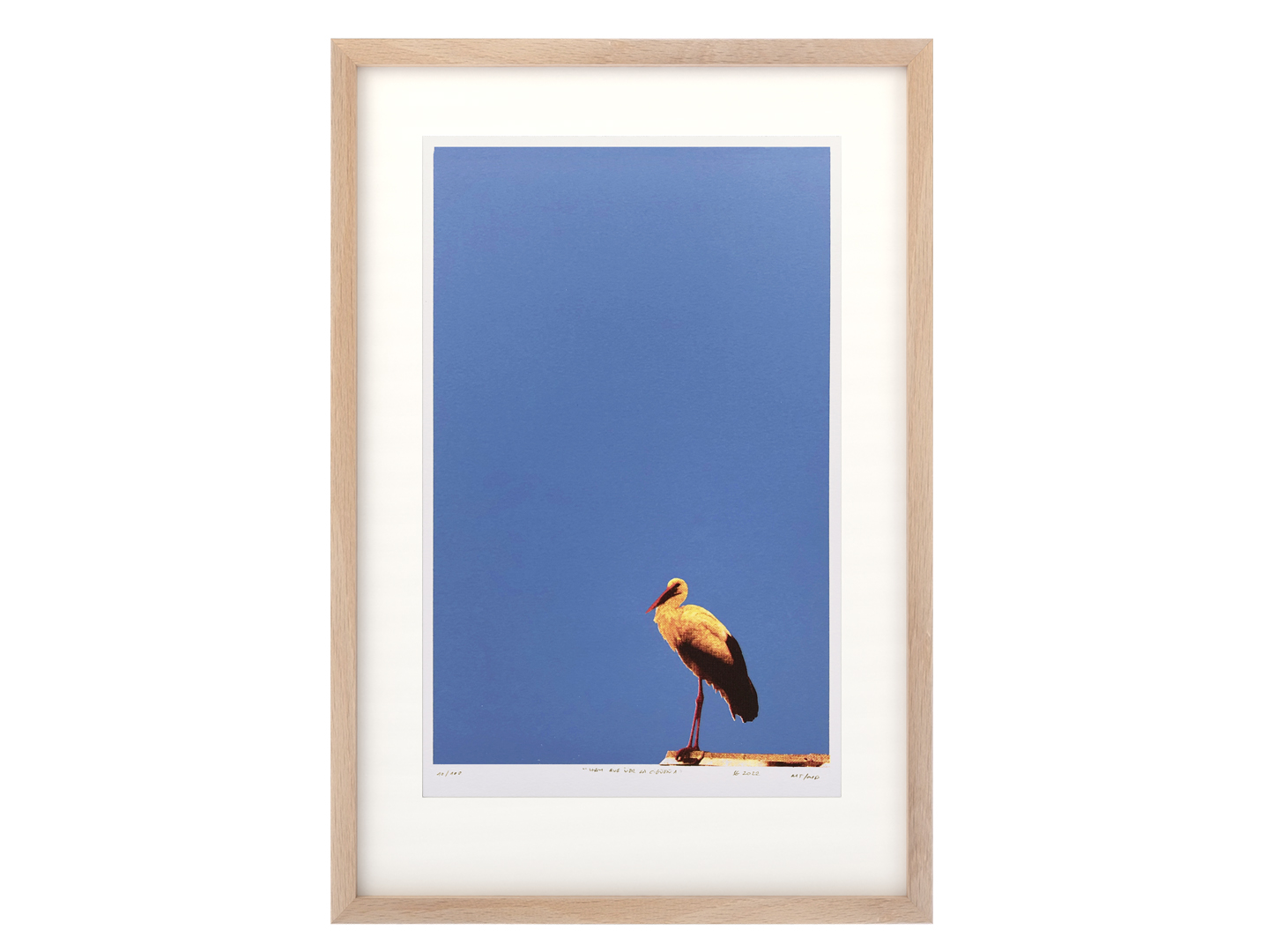Silkscreen print 'Hay que ver la cigüeña...' – white storks on Segovia cathedral, 4-ink screen print on Canson Montval 300g, signed and numbered edition.
